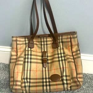 Authentic Burberrys tote bag vintage